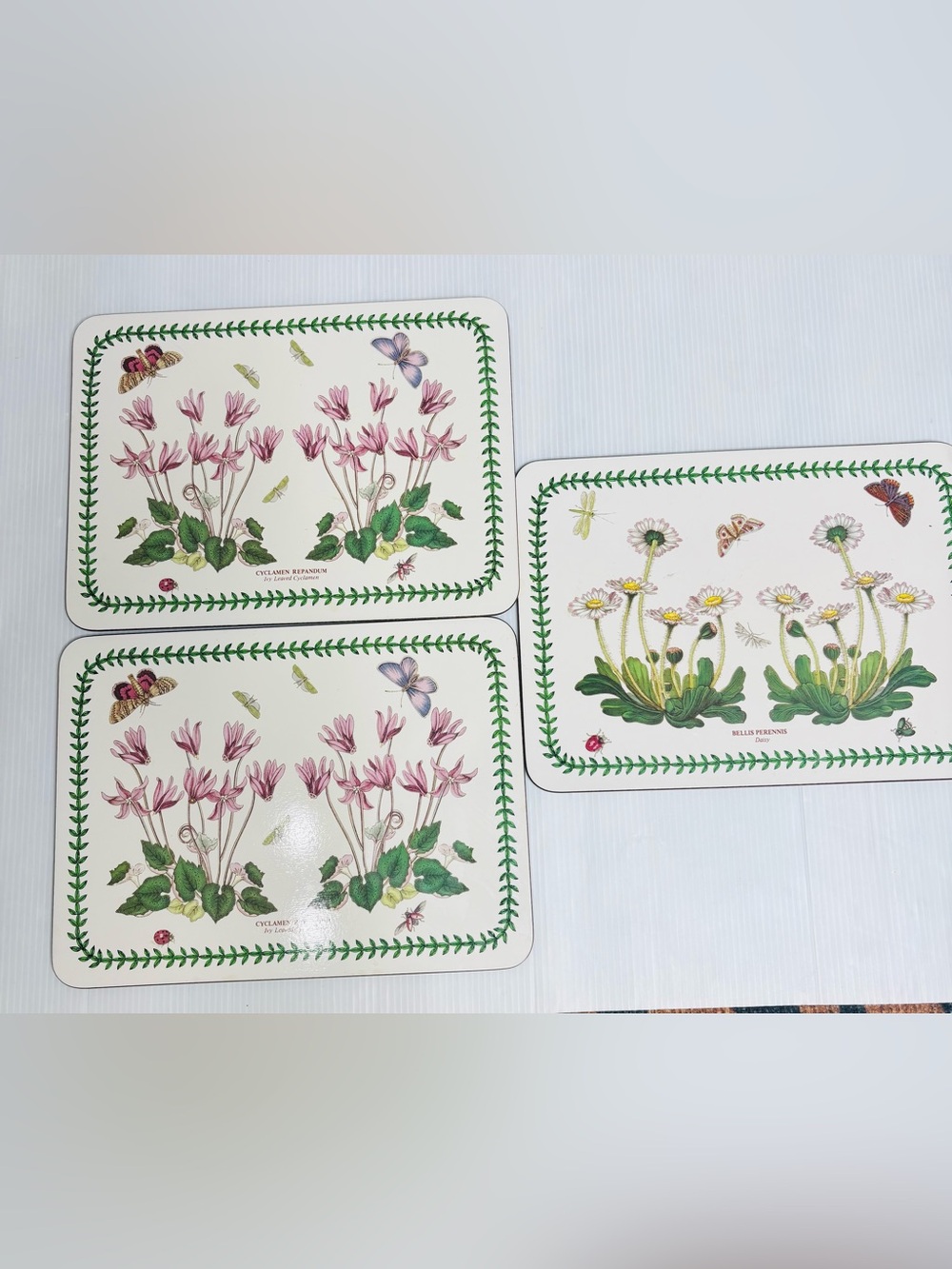 Portmeirion Botanical Print Cork Backed Placemats (3)